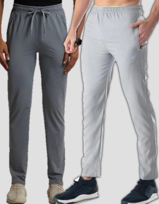 M2kFASHION Solid Men Grey Track Pants