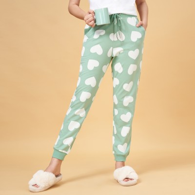 Dreamz by Pantaloons Printed Women Green Track Pants