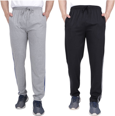 NEO GARMENTS Solid Men Grey, Black Track Pants