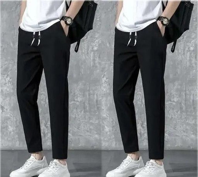 Shiv Gauri Solid Men Black Track Pants