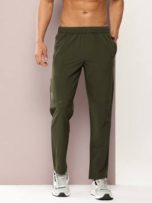 Turnfit Solid Men Olive Track Pants