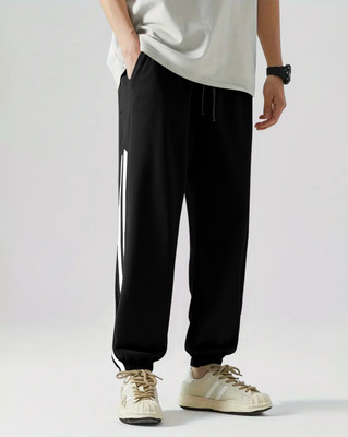 EyeBogler Solid Men Black Track Pants