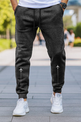 CATCHO Solid Men Silver Track Pants