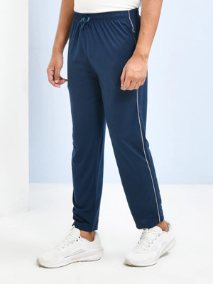 SKYKNIT Solid Men Light Blue Track Pants