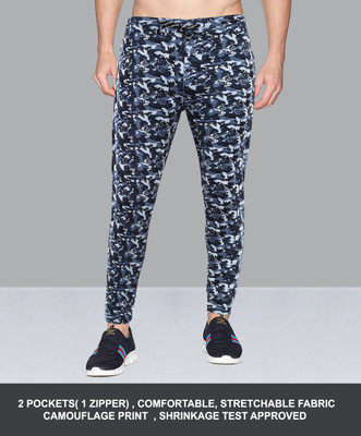 AVOLT Printed Men Blue Track Pants