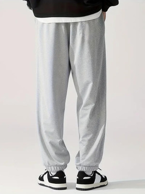 Daphne Maurier Solid Men Grey Track Pants