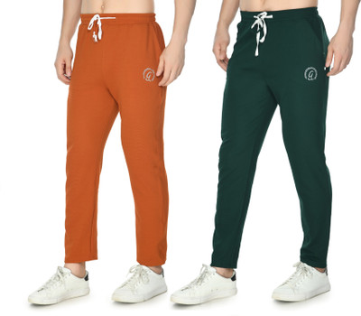 UTKARSH CREATION Printed Men Orange, Green Track Pants