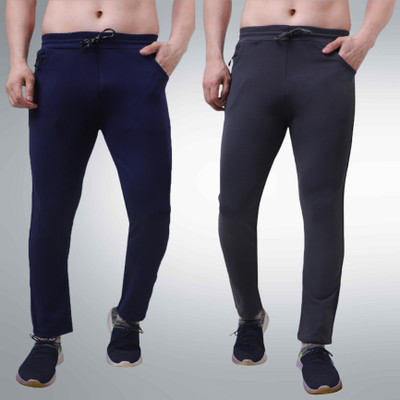 Kroop Solid Men Grey, Multicolor Track Pants