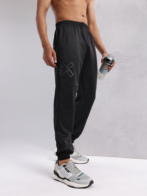 HRX by Hrithik Roshan Solid Men Black Track Pants