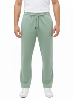 VOMAZO Solid Men Light Green Track Pants