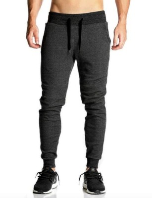 PeppyZone Solid Men Grey Track Pants