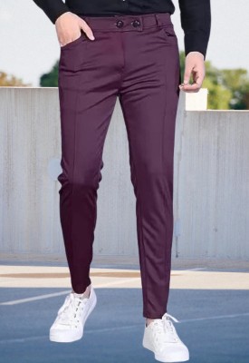 Nitya TrackP Solid Men Maroon Track Pants