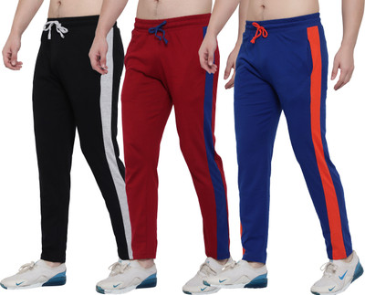 MYOO Striped Men Multicolor Track Pants