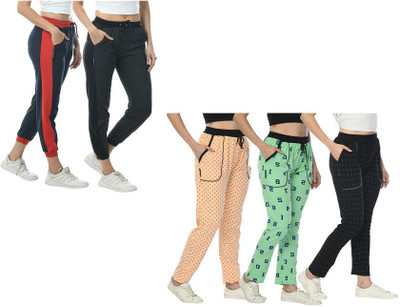 Indistar Printed Women Multicolor Track Pants