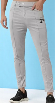 LALWANI COLLECTION Self Design Men Grey Track Pants