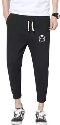 mfb Solid Men Black Track Pants