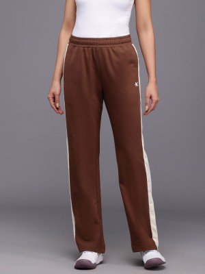 HRX by Hrithik Roshan Solid Women Brown Track Pants