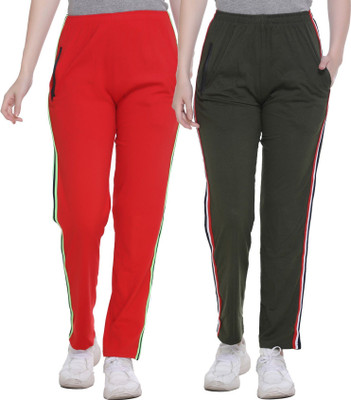 HouseOfCommon Striped Women Multicolor Track Pants