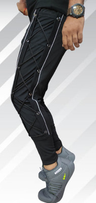 markview Solid Men Black Track Pants