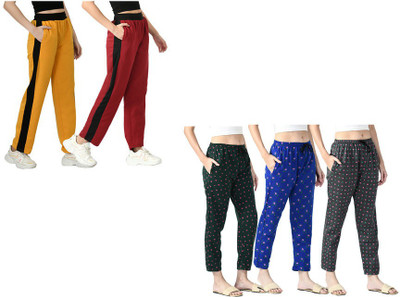 Indistar Printed Women Multicolor Track Pants