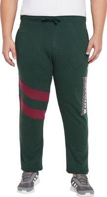 bigbanana Printed Men Green Track Pants