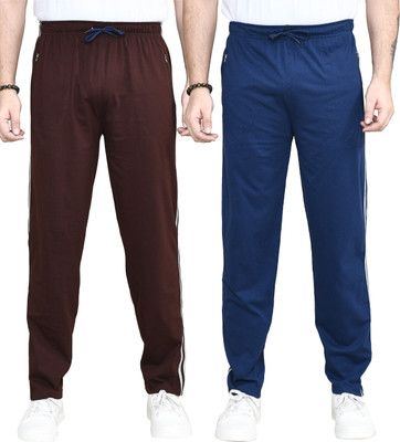 RAPL BHARAT Solid Men Brown, Blue Track Pants