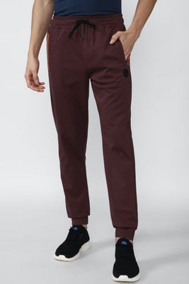 VAN HEUSEN Solid Men Brown Track Pants