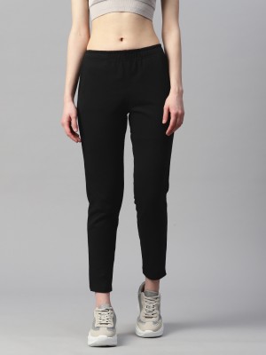 LAABHA Solid Women Black Track Pants