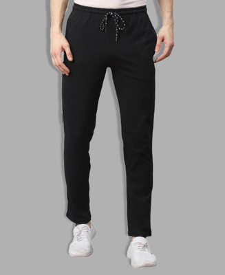 TT Solid Men Black Track Pants