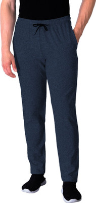 Kartblack Solid Men Dark Blue Track Pants