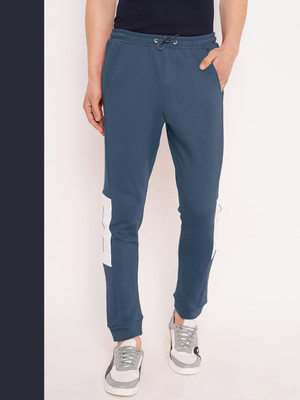 GET GOLF Colorblock Men Blue Track Pants