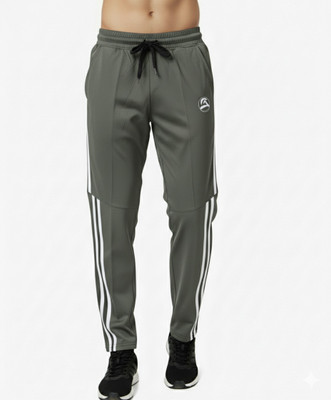 HILL7 Self Design Men Grey Track Pants