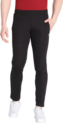 Neva Solid Men Black Track Pants