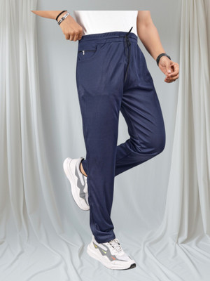 ISUEL FAB Solid Men Blue Track Pants