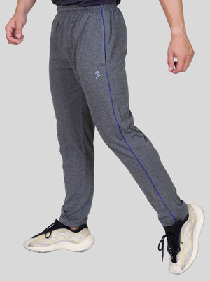 axys Solid Men Grey Track Pants