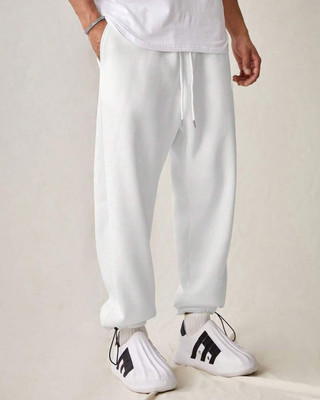 FLYNOFF Solid Men White Track Pants