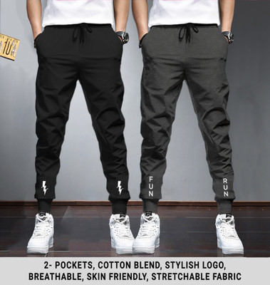 TRIPR Solid Men Multicolor Track Pants