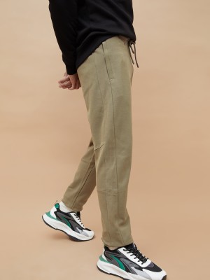 Fame Forever by Lifestyle Solid Men Green Track Pants