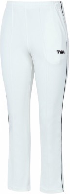 TYKA Solid Men White Track Pants