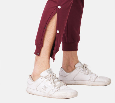 Gazzet 4G Colorblock Men Maroon Track Pants