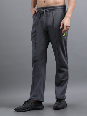 ARDEUR Self Design Men Grey Track Pants