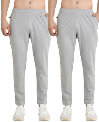 nice mode Solid Men Grey Track Pants