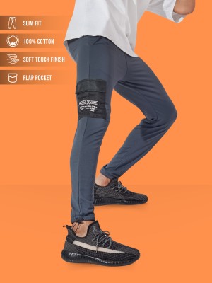 MANIAC Printed Men Grey Track Pants