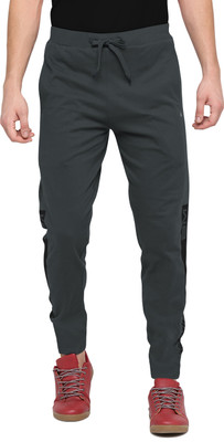 Bullmer Graphic Print Men Grey Track Pants