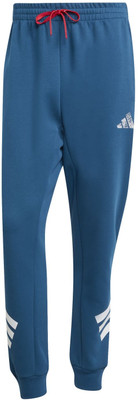 ADIDAS Printed Men Blue Track Pants