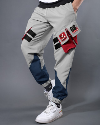 EyeBogler Colorblock Men Grey, Multicolor Track Pants