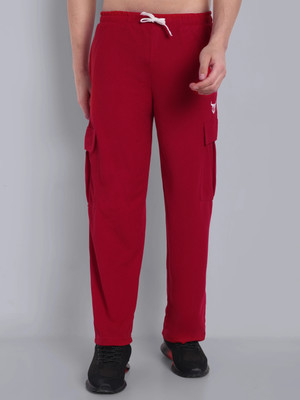Go Devil Printed Men Red Track Pants