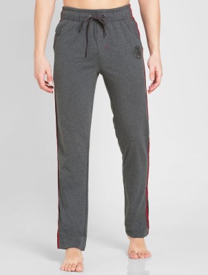 JOCKEY Self Design Men Grey Track Pants