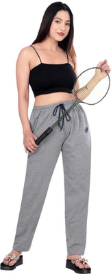 DIGIVEENAL Solid Women Grey Track Pants