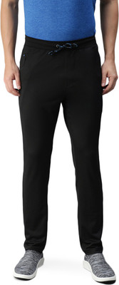 Macroman M-Series Solid Men Black Track Pants